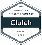  <strong>#1 Top Brazil Marketing Strategy Firms</strong> na plataforma internacional Clutch.co