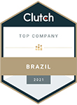  <strong>#1 Top Company Brazil 2021</strong>, na plataforma internacional Clutch.co