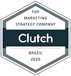  <strong>#1 Top Brazil Marketing Strategy Firms</strong> na plataforma internacional Clutch.co