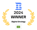 <strong>Melhor empresa de Estratégia Digital do Brasil</strong> pelo TechBehemoths Awards 2024.